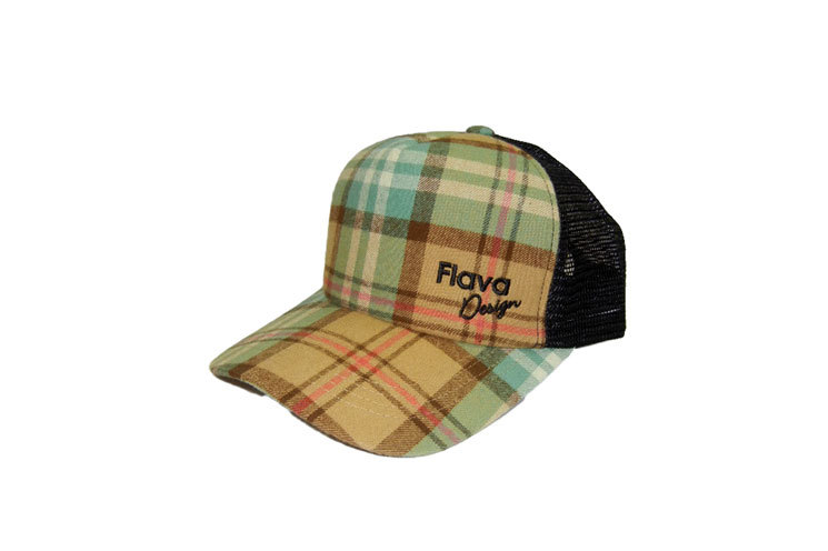 メッシュCAP（チェック）0018の写真