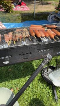 バーベキューの写真