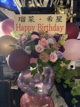 誕生日会の写真