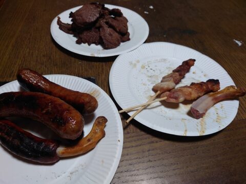 今年初のBBQの写真