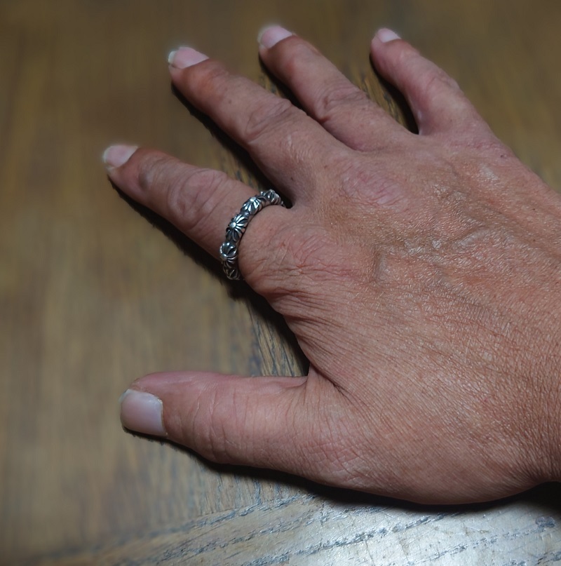 silver925の指輪の写真